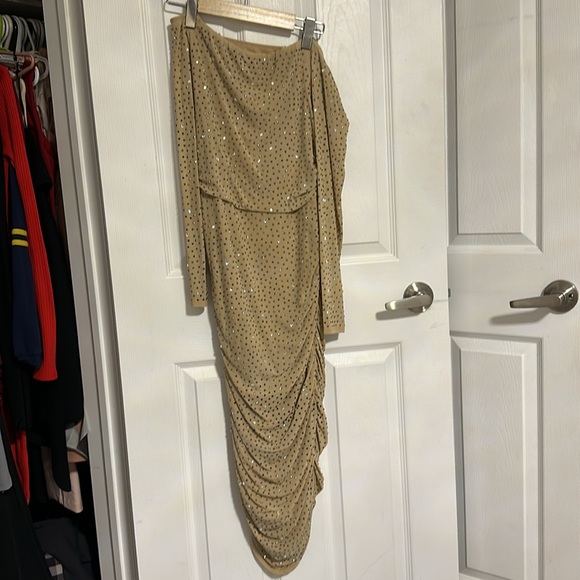Nude rhinestone Dress - Picture 4 of 5